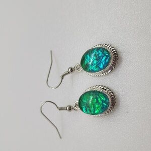 Nwot!! Triplet opal sterling earring